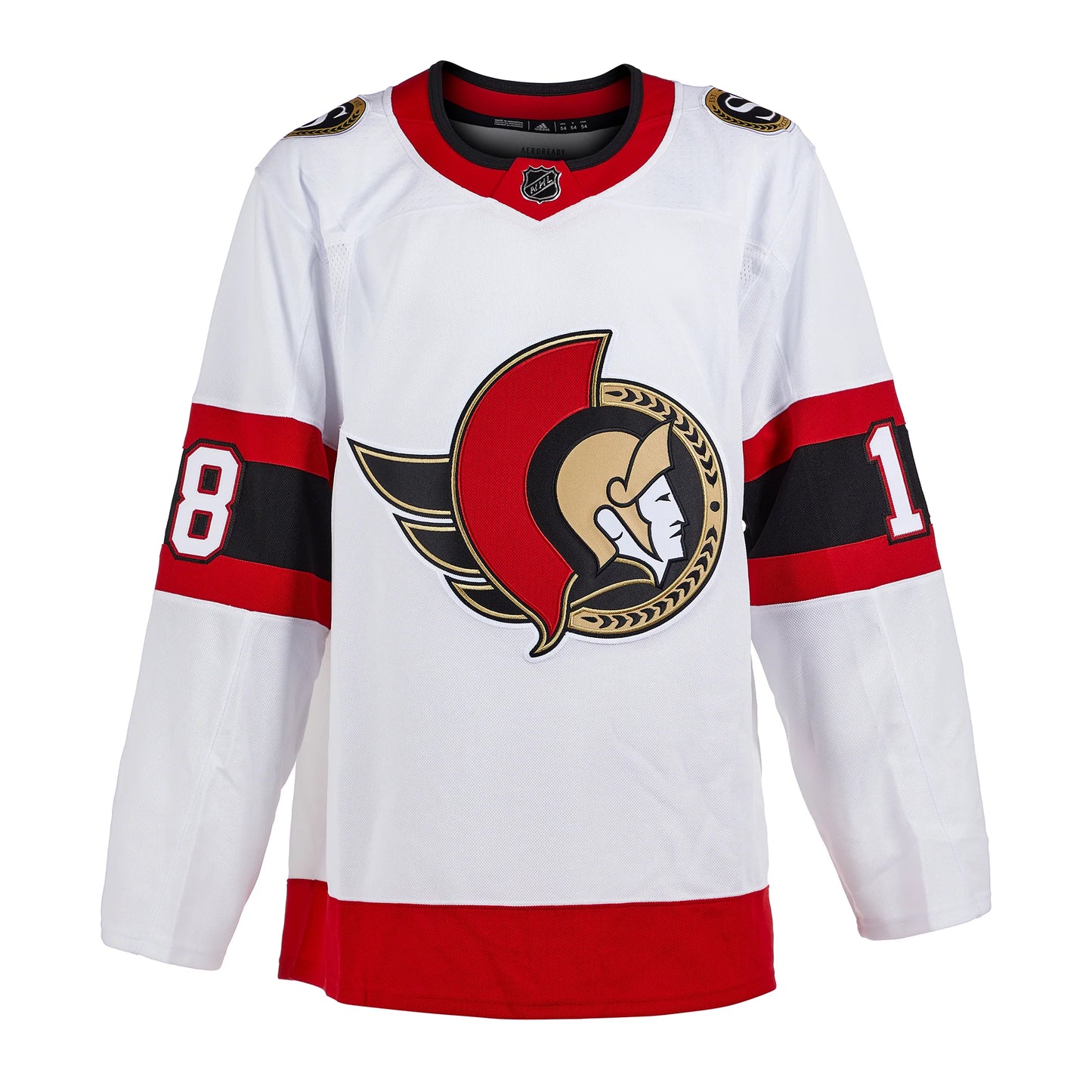 Tim Stutzle Ottawa Senators Signed White adidas Jersey