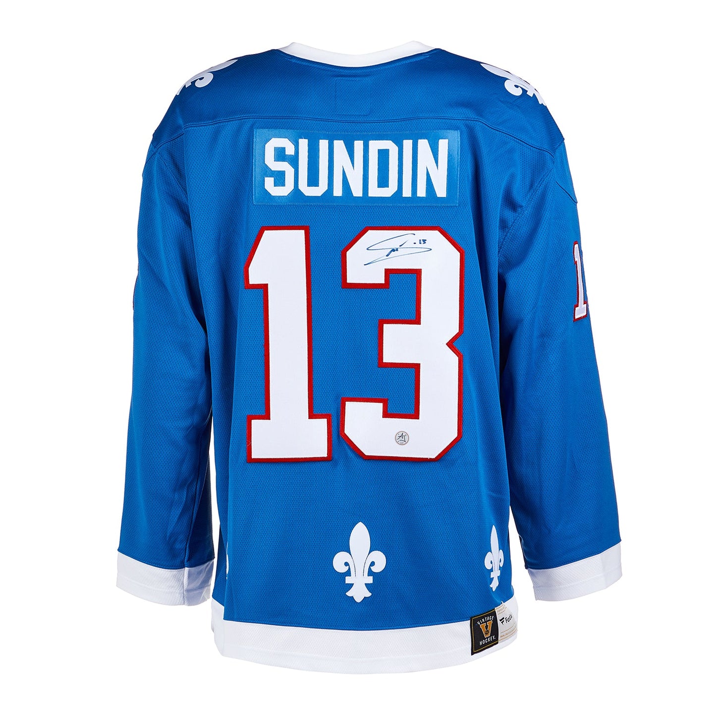 Mats Sundin Autographed Quebec Nordiques Rookie Fanatics Jersey