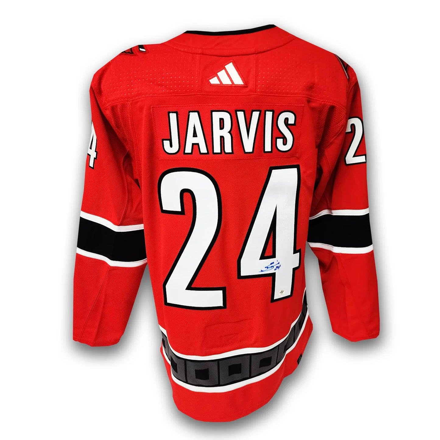 Seth Jarvis Autographed Carolina Hurricanes Reverse Retro 2.0 Adidas Jersey