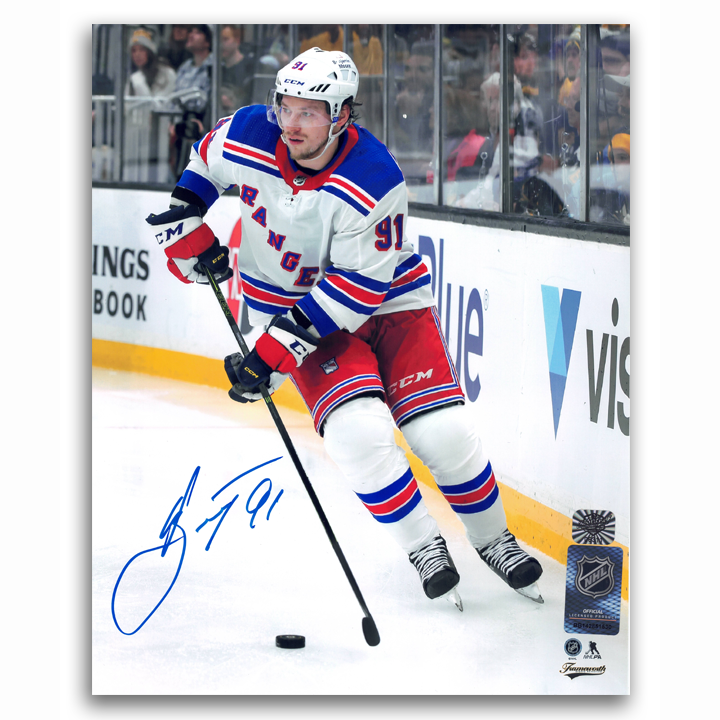 Vladimir Tarasenko Autographed New York Rangers Away 8x10 Photo