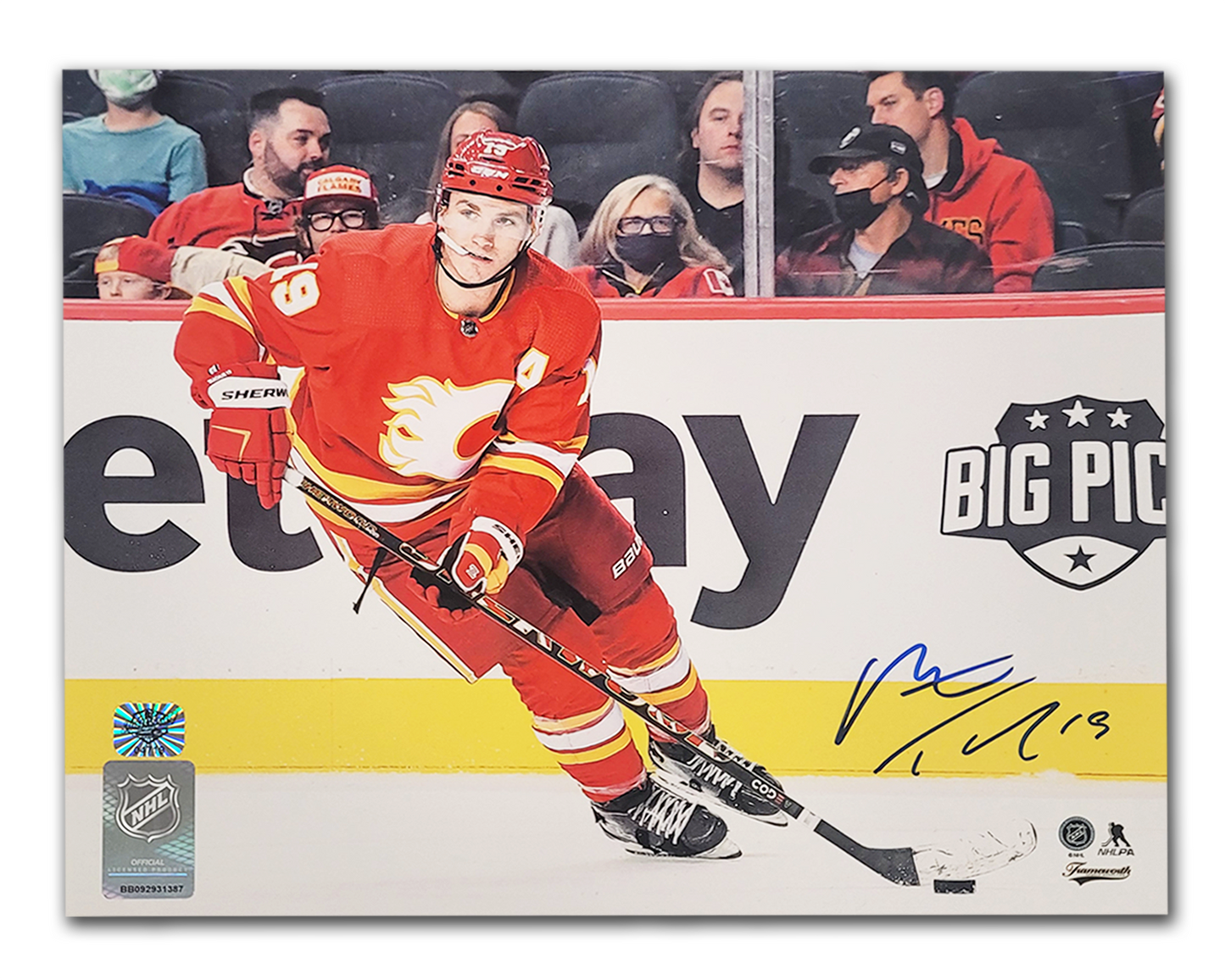 Matthew Tkachuk Calgary Flames Autographed Home 8x10 Horizontal Photo