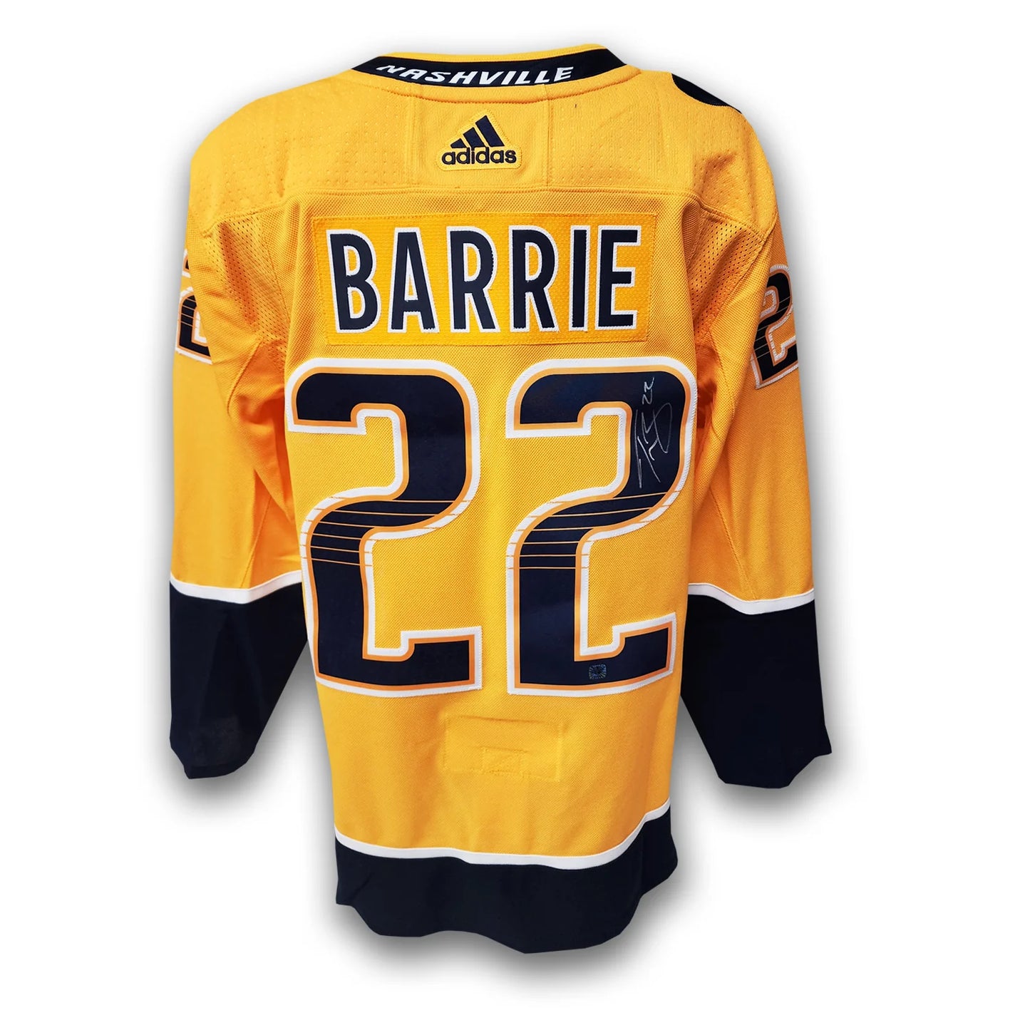Tyson Barrie Autographed Nashville Predators Adidas Jersey
