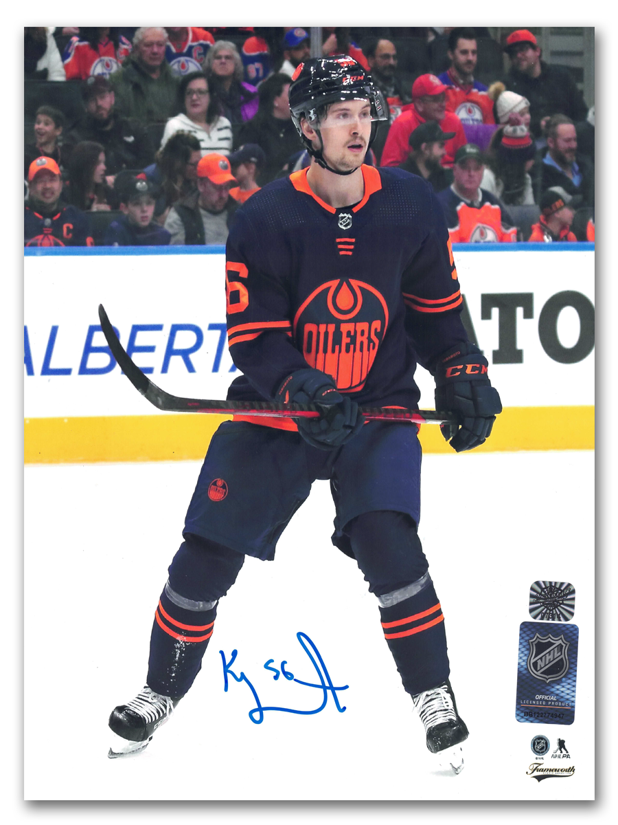 Kailer Yamamoto Autographed Edmonton Oilers Alternate 8x10 Photo
