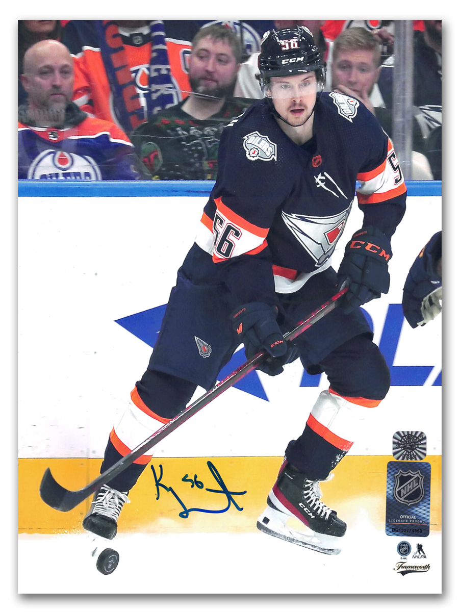 Kailer Yamamoto Autographed Edmonton Oilers Reverse Retro 2.0 8x10 Photo