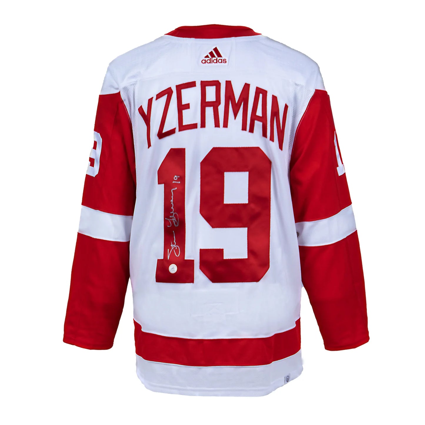 Steve Yzerman Detroit Red Wings Signed White adidas Jersey