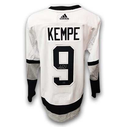 Adrian Kempe Autographed Los Angles Kings Away Adidas Jersey