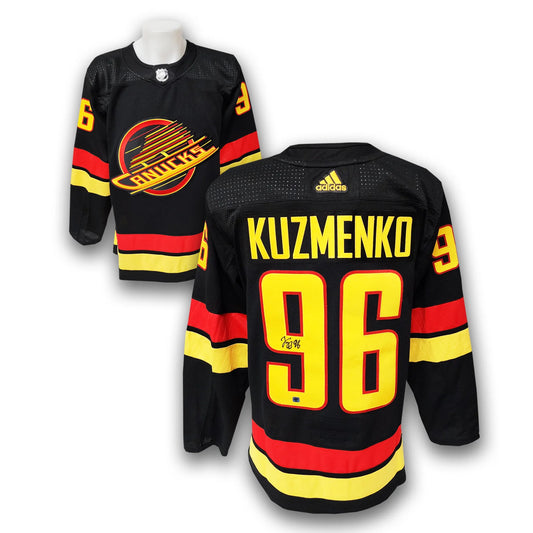 Andrei Kuzmenko Autographed Vancouver Canucks Alternate Adidas Jersey