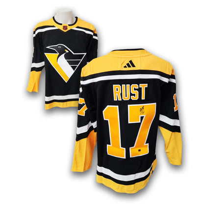 Bryan Rust Autographed Pittsburgh Penguins Reverse Retro 2.0 Adidas Jersey