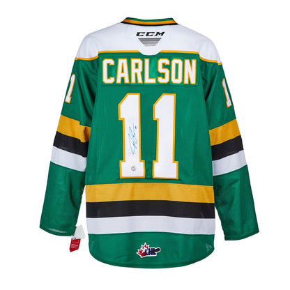 John Carlson London Knights Autographed CHL CCM Jersey