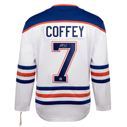 Paul Coffey Signed Edmonton Oilers White Fanatics Jersey