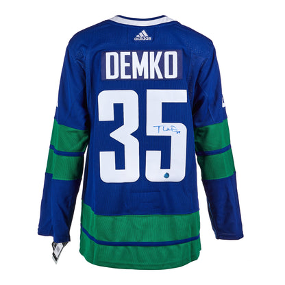 Thatcher Demko Signed Vancouver Canucks Alt Retro adidas Jersey