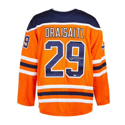 Leon Draisaitl Autographed Edmonton Oilers Orange Fanatics Jersey