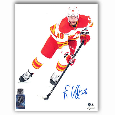 Elias Lindholm Calgary Flames Autographed Away 16x20 Photo