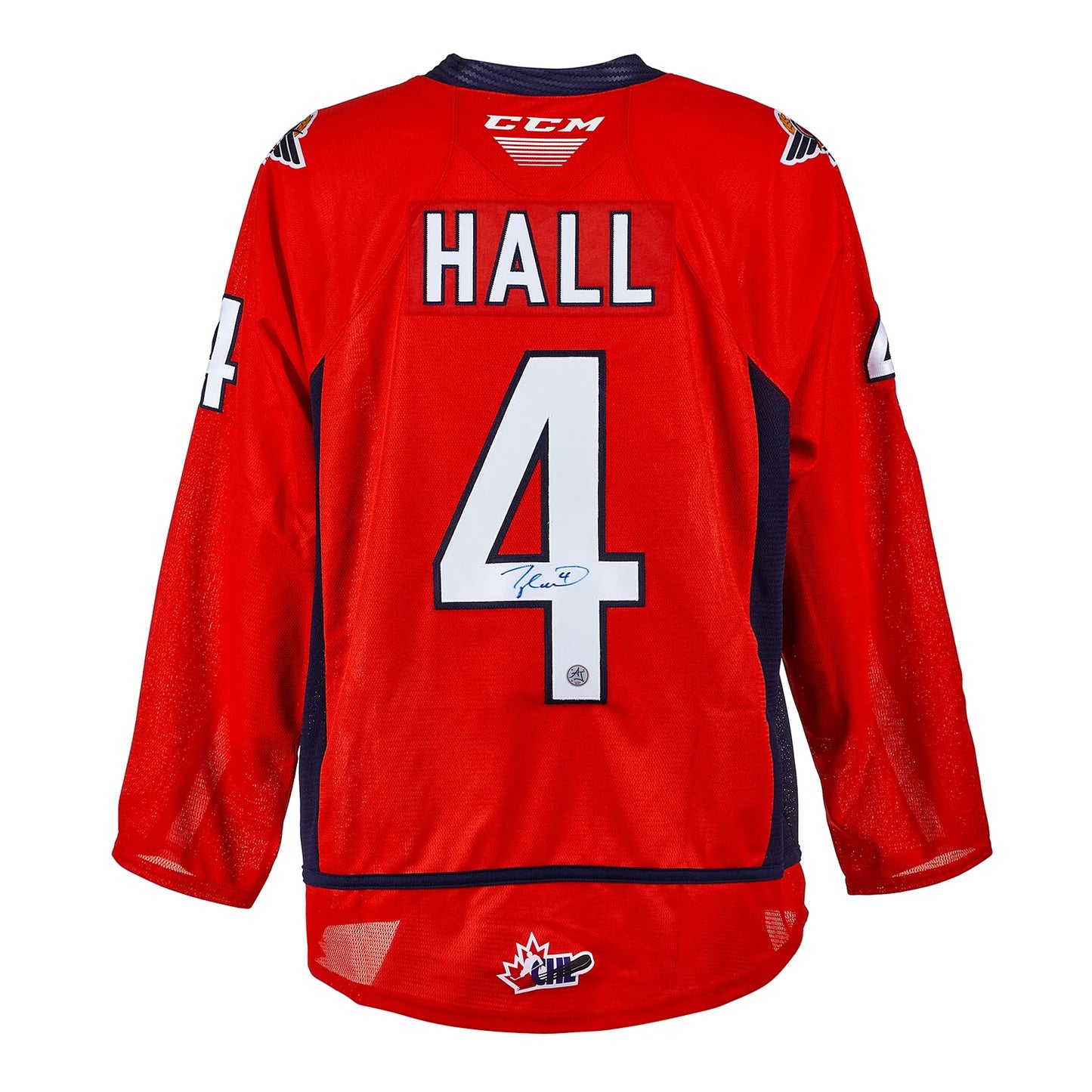 Taylor Hall Windsor Spitfires Autographed CHL Hockey Jersey