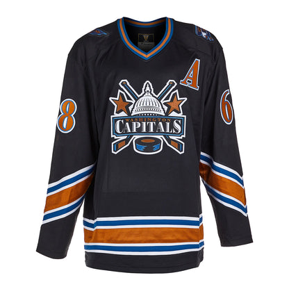 Jaromir Jagr Signed Washington Capitals Black Fanatics Retro Jersey