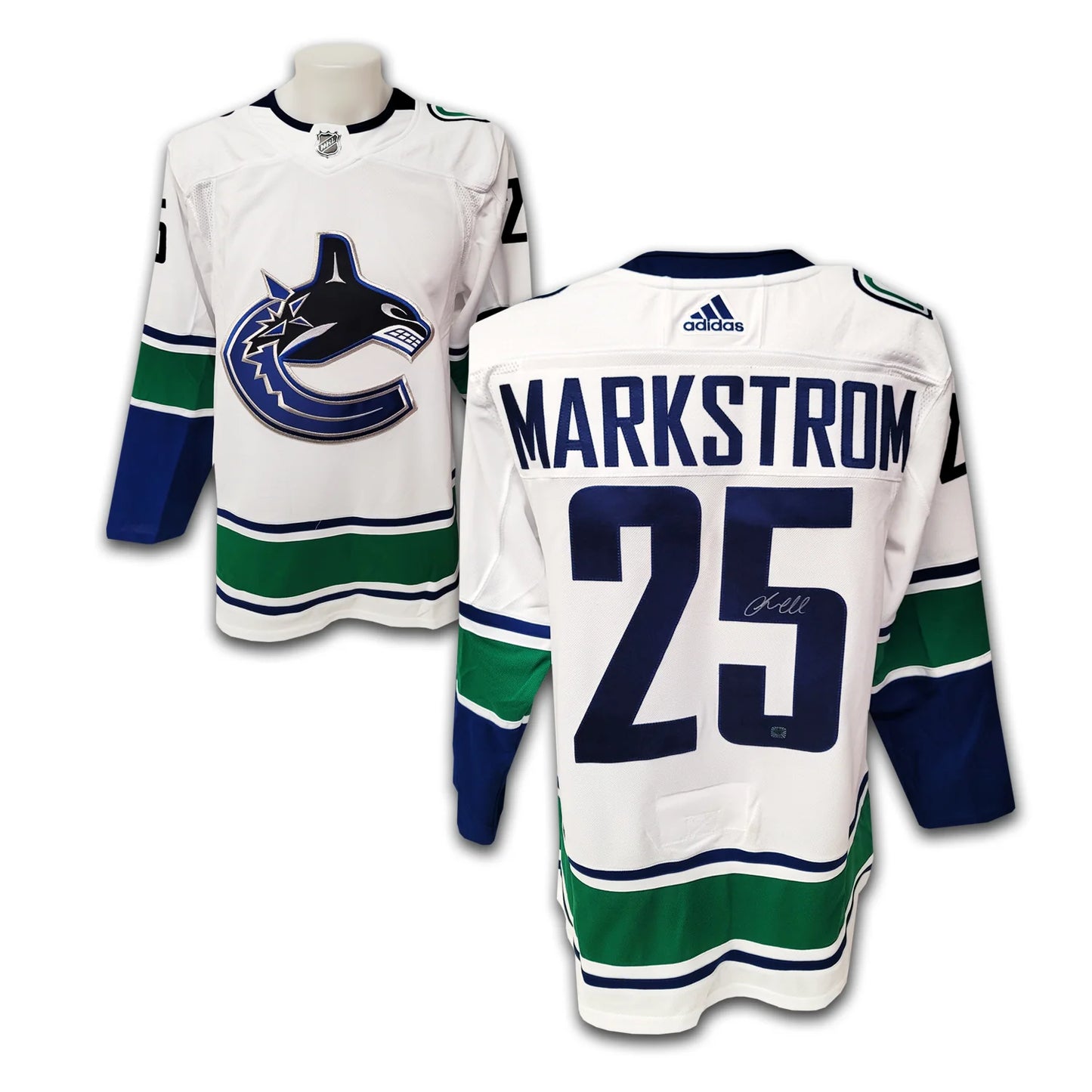 Jacob Markstrom Vancouver Canucks White Adidas Jersey