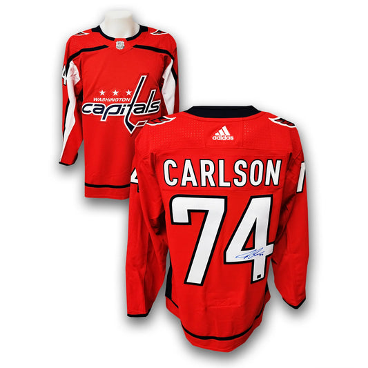 John Carlson Autographed Washington Capitals Adidas Jersey