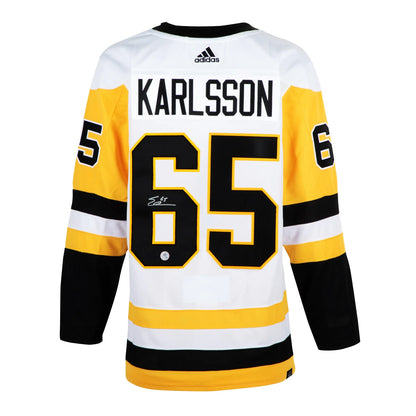 Erik Karlsson Signed Pittsburgh Penguins White adidas Jersey