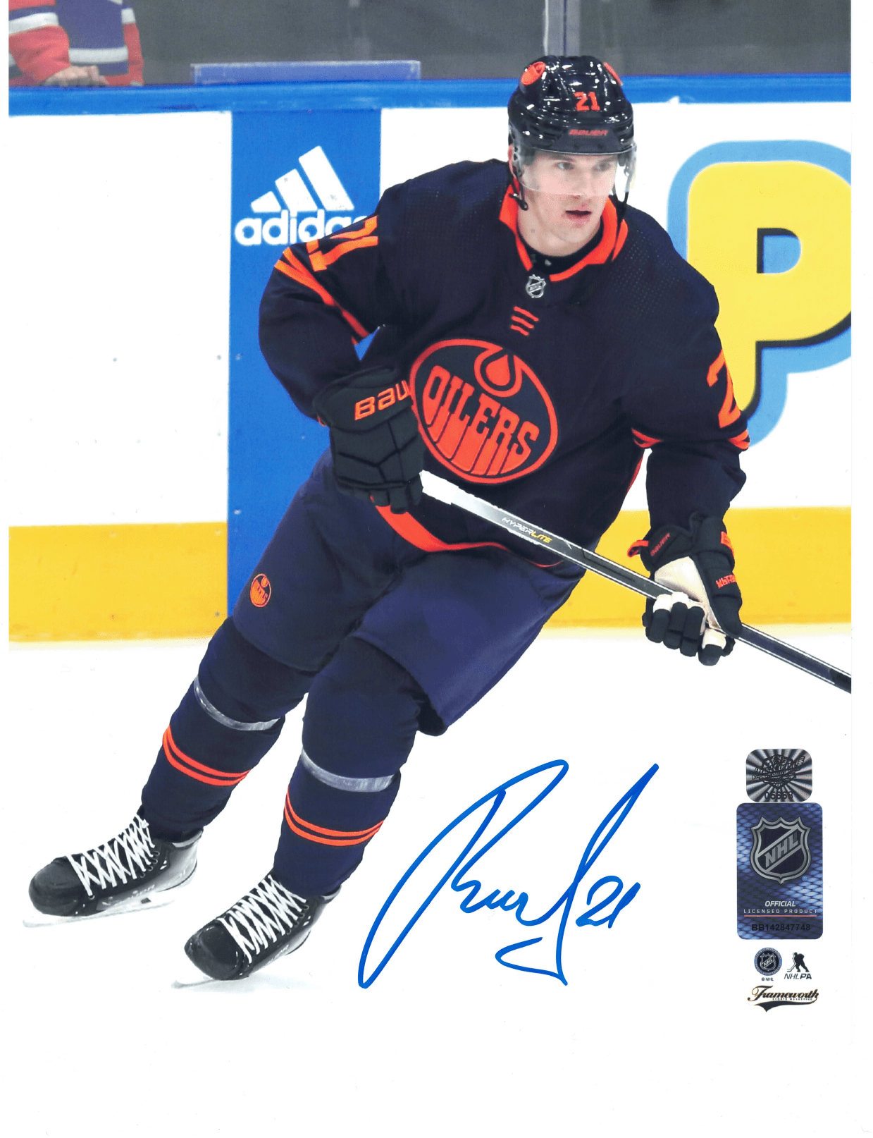Klim Kostin Edmonton Oilers Autographed Alternate 8x10 Photo