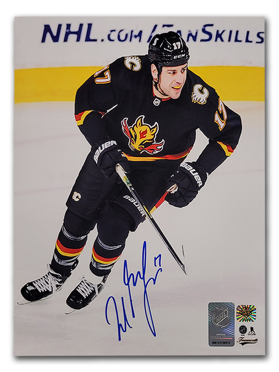 Milan Lucic Calgary Flames Reverse Retro Autographed 8x10 Photo