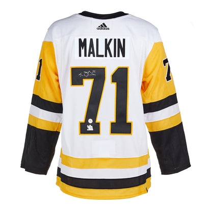 Evgeni Malkin Signed Pittsburgh Penguins White adidas Jersey