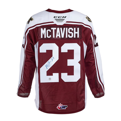 Mason McTavish Autographed Peterborough Petes CHL CCM Jersey