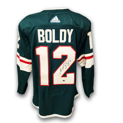 Matt Boldy Autographed Minnesota Wild Adidas Jersey