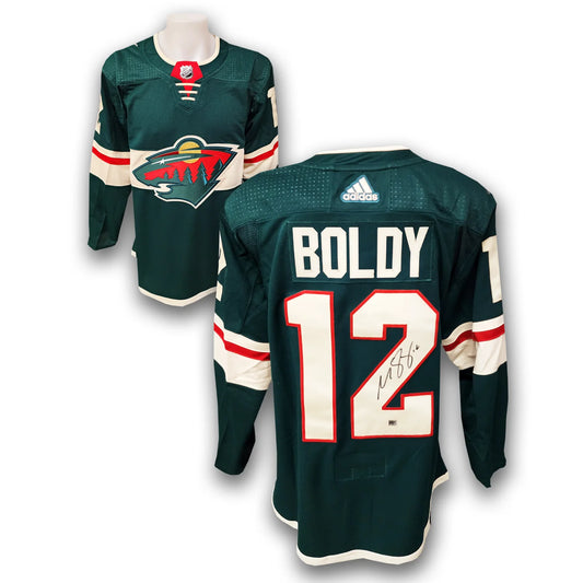 Matt Boldy Autographed Minnesota Wild Adidas Jersey