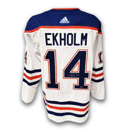 Mattias Ekholm Autographed Edmonton Oilers Away Adidas Jersey