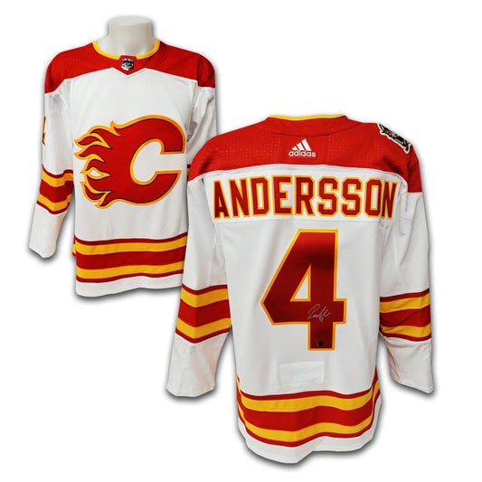 Rasmus Andersson Calgary Flames Away Adidas Jersey