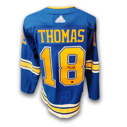 Robert Thomas Autographed St. Louis Blues Alternate Adidas Jersey