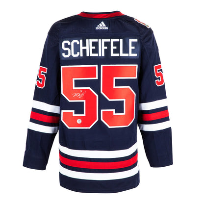 Mark Scheifele Signed Winnipeg Jets 2019 Heritage Classic Adidas Jersey
