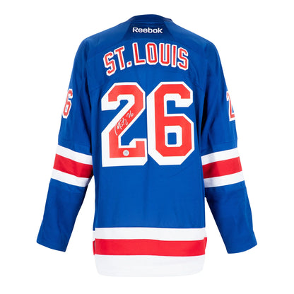 Martin St Louis Signed New York Rangers Vintage Reebok Jersey