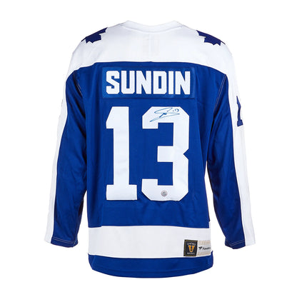Mats Sundin Signed Toronto Maple Leafs Retro Fanatics Jersey