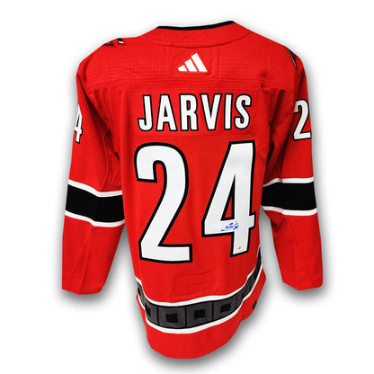 Seth Jarvis Autographed Carolina Hurricanes Reverse Retro 2.0 Adidas Jersey