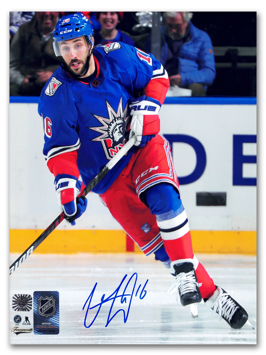 Vincent Trocheck Autographed New York Rangers Reverse Retro 2.0 8x10 Photo
